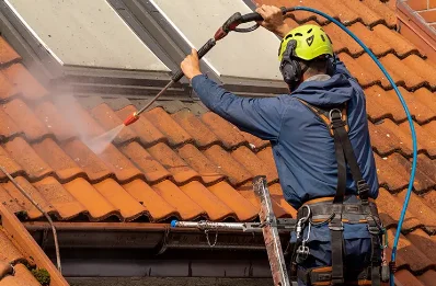 Démoussage et hydrofuge de toiture à Lussat